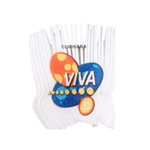 PAQUETE DE CUCHARITA DESECHABLE VIVA 25 UNI
