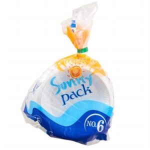 PAQUETE DE PLATO PASTELERO DESECHABLE 25 UNI SUNNY PACK