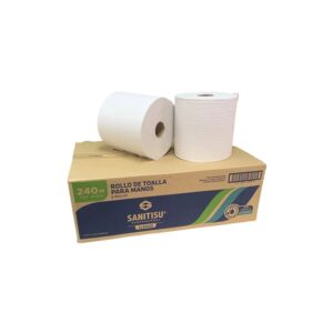 PAPEL TOALLA SANITISU 6 ROLLO 240 METROS BLANCO