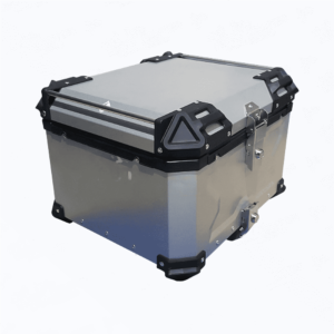 CAJUELA ALUMINIO PARA MOTO 65 LITROS GRIS