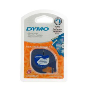 CINTA DYMO 91335 LETRATAG PLASTICA BLANCO 1.2MMX4M