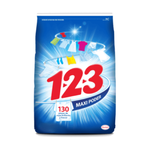 DETERGENTE EN POLVO  123 2 KILOS MAXI PODER